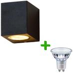 Buitenlamp zwart IP54 | Tuinverlichting incl. Philips spot, Tuin en Terras, Buitenverlichting, Verzenden, Minder dan 50 watt, Wandlamp