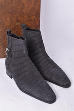 STEFANO RICCI - $8500 - Nubuck Crocodile Jodhpur boots - 8.5, Nieuw