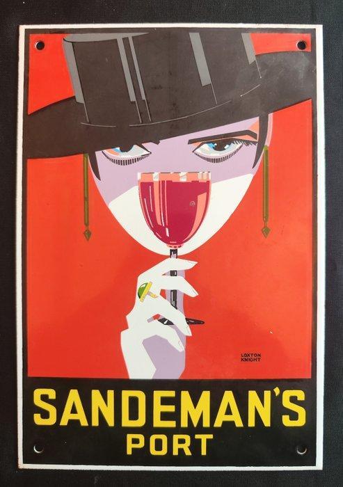 Sandemans Port Lady Plaque émaillée de Loxton Knight -, Antiek en Kunst, Antiek | Wandborden en Tegels