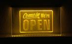 OPEN neon bord lamp LED verlichting reclame lichtbak #23 COM, Verzenden, Nieuw in verpakking