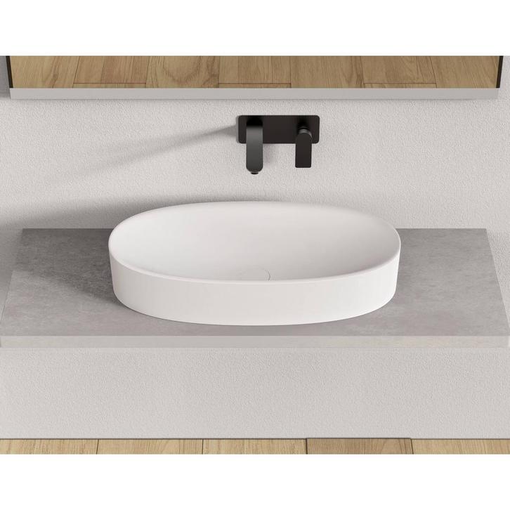 Wastafel Ideavit Colidcliff-70 Opbouw 70x35x12.5 cm Solid, Doe-het-zelf en Verbouw, Sanitair, Ophalen of Verzenden