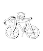 Zilveren Racefiets ketting hanger - klein, Sieraden, Tassen en Uiterlijk, Verzenden, Nieuw