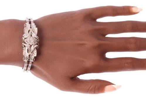 Armband - 18 karaat Witgoud - 3.73ct. tw. Diamant, Sieraden, Tassen en Uiterlijk, Armbanden