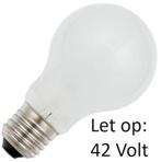 SL Gloeilamp Laagvolt E27 42V 60W Mat A60, Ophalen of Verzenden, Nieuw
