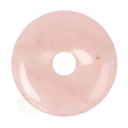 Rozenkwarts donut hanger Nr 17 - Ø 4 cm, Sieraden, Tassen en Uiterlijk, Edelstenen, Nieuw, Verzenden