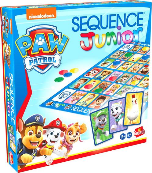 Sequence Junior Paw Patrol | Goliath - Gezelschapsspellen, Hobby en Vrije tijd, Gezelschapsspellen | Bordspellen, Nieuw, Verzenden