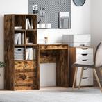 vidaXL Bureau Gerookt Eiken 60x40x76 cm Gefabriceerd Hout, Verzenden, Nieuw