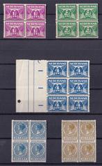 Nederland 1930 - 5 blokken roltanding, Postzegels en Munten, Postzegels | Nederland, Gestempeld