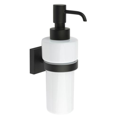 Zeepdispenser Smedbo House 18 x 8.4 cm Mat Zwart, Doe-het-zelf en Verbouw, Sanitair, Bad, Nieuw, Ophalen of Verzenden