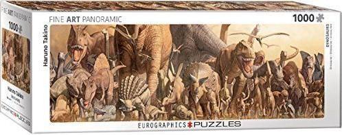 Dinosaurs - Haruo Takino Panorama Puzzel (1000 stukjes) |, Hobby en Vrije tijd, Denksport en Puzzels, Nieuw, Verzenden