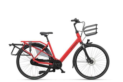 Batavus Mambo Dames 7 Rood mat, Fietsen en Brommers, Fietsen | Dames | Moederfietsen, Nieuw, 47 tot 50 cm, Batavus, Dubbele standaard