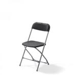 Klapstoel | Zwart/ Grijs | 43x45x80 cm, Verzenden, Nieuw in verpakking