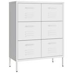 Ladekast 80cm Wit Staal - Solide & Stijlvol! OP = OP, 5 laden of meer, 100 tot 150 cm, Nieuw, Metaal