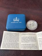 Verenigd Koninkrijk. Silver Medal 1977 2 pieces of Queen, Postzegels en Munten