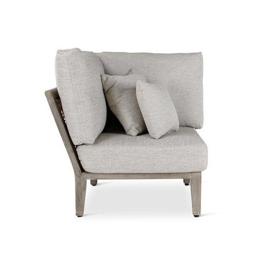 Loungeset Anais | hoek | teak grey | beige weving | incl k.., Tuin en Terras, Overige Tuin en Terras, Nieuw, Verzenden