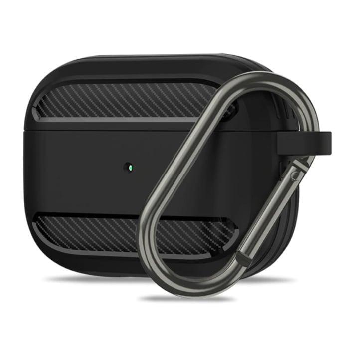 Shockproof Hoesje voor AirPods Pro  met Karabijnhaak -, Telecommunicatie, Mobiele telefoons | Hoesjes en Frontjes | Overige merken