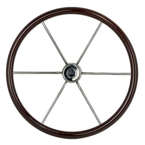 Stuurwiel Leader Wood Mahonie 36 - 39 - 55 cm-36 cm diameter, Watersport en Boten, Bootonderdelen, Nieuw, Ophalen of Verzenden