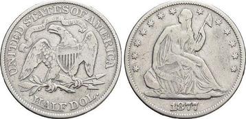 1/2 Dollar 1877 Vereinigte Staaten von Amerika