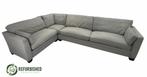 Refurbished 5-zits hoekbank grijs/groen 6 mnd garantie!, Huis en Inrichting, Banken | Bankstellen, 250 tot 300 cm, Gebruikt, Hoekbank
