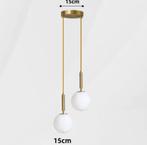 Moderne Glazen Bol Hanglamp – LED Armatuur Aluminiumen Glas, Huis en Inrichting, Lampen | Hanglampen, Verzenden, Nieuw