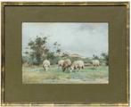 Adrianus Johannes Groenewegen 1874 1963 - Schapen op de