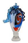 MURANO STIJL ABSTRACT GLAZEN BEELDJE VAN EEN DAMESHOOFD