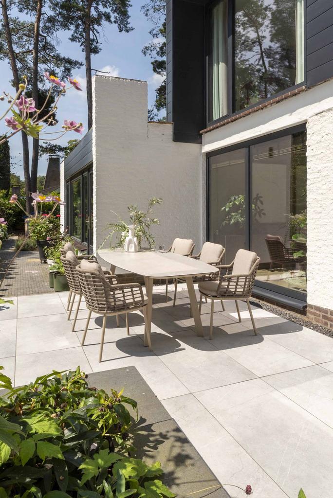 Taste by 4 Seasons Puglia tuinset latte met Manolo barrel, Tuin en Terras, Tuinsets en Loungesets, Ophalen of Verzenden