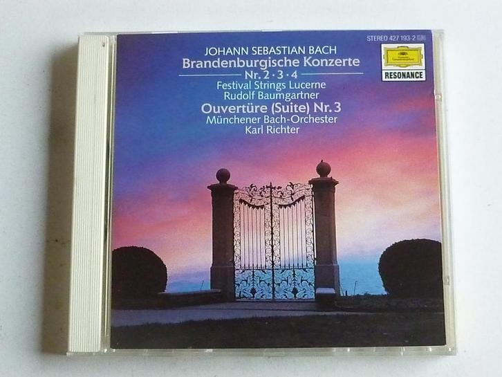Bach - Brandenburgische konzerte nr 2,3,4 / Karl Richter, Cd's en Dvd's, Cd's | Klassiek, Zo goed als nieuw, Verzenden