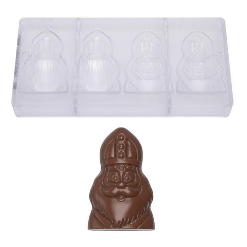 Chocolademal Chocolate World Sinterklaas (4x) 91x59x23mm, Hobby en Vrije tijd, Taarten en Cupcakes maken, Nieuw, Verzenden