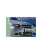 2004 DAEWOO KALOS INSTRUCTIEBOEKJE NEDERLANDS, Auto diversen, Handleidingen en Instructieboekjes