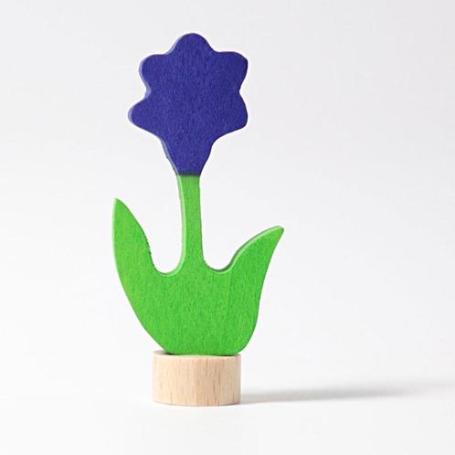 Grimms - Houten Steker paarse bloem - Grimms, Kinderen en Baby's, Speelgoed | Overig