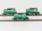 Schaal H0 Roco 56263 A,B,C set van 3 ketelwagons BP van..., Gebruikt, Wagon, Ophalen of Verzenden, Roco