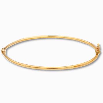 Gouden Slavenarmband met scharniersluiting 14K beschikbaar voor biedingen