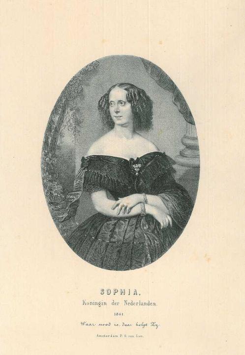 Portrait of Sophie of Wurttemberg, Antiek en Kunst, Kunst | Etsen en Gravures