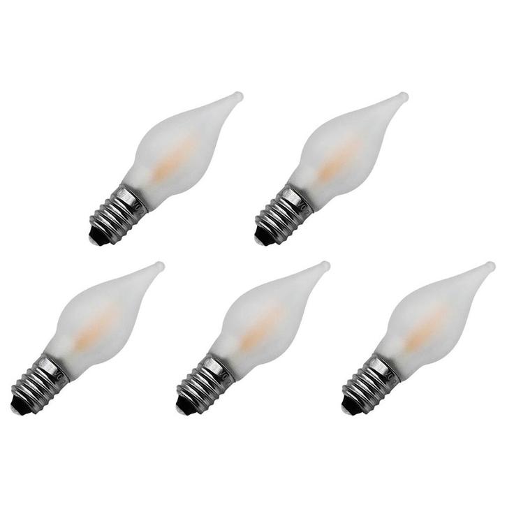 Reserve Kerstlampjes E10 LED Filament - 5 stuks - 10-55V -, Diversen, Kerst, Nieuw, Verzenden