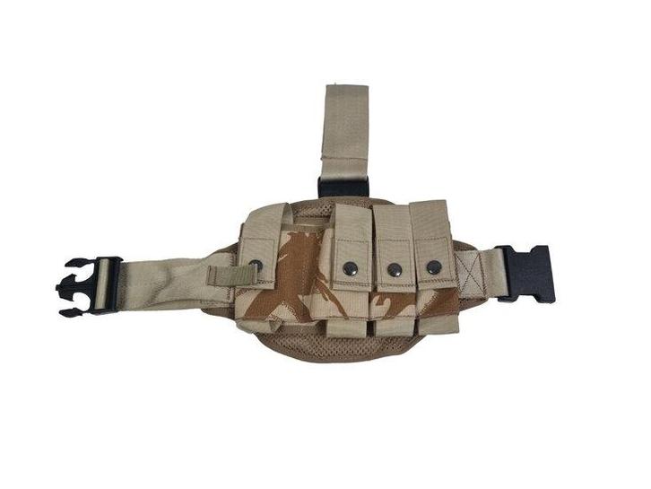 Britse magazijn- granaat tas 4-voudig, beenbevestiging, d..., Verzamelen, Militaria | Algemeen, Landmacht, Engeland, Overige typen