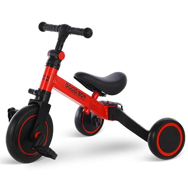 Eco Toys Rood 4-in-1 Loopfiets, Kinderen en Baby's, Speelgoed | Buiten | Voertuigen en Loopfietsen, Nieuw, Verzenden