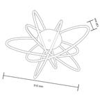 LED Plafondlamp - Plafondverlichting - Glama - 100W -, Huis en Inrichting, Lampen | Plafondlampen, Ophalen of Verzenden, Nieuw