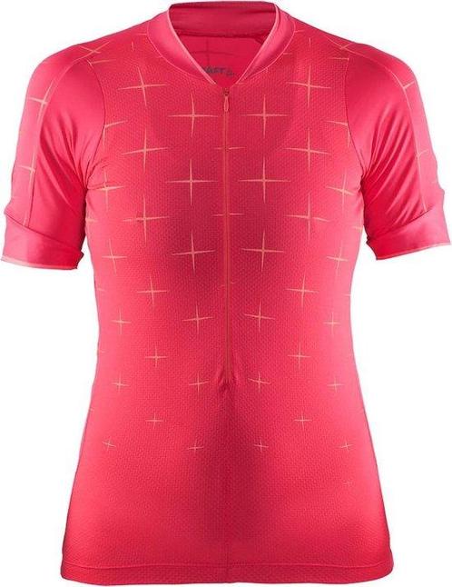 Craft Belle Glow Jersey - Maat L - Dames - korte mouwen rood, Sport en Fitness, Wielrennen, Verzenden