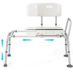 2dekans | Coast Badkuipoverzetbank 105x49x85-95 cm – Wit –, Doe-het-zelf en Verbouw, Sanitair, Ophalen of Verzenden, Zo goed als nieuw