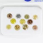 Zonder minimumprijs - 11 pcs Diamant (Kleurbehandeld) - 1.02, Sieraden, Tassen en Uiterlijk, Edelstenen, Nieuw