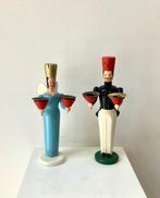 Kerstbeeldje (2) - Engel van het Licht & Mijnwerker - Hout -, Nieuw