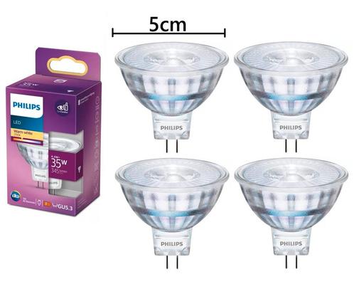 4 stuks Philips LED MR16 4.4W/827 36º GU5.3 345lm Niet-Di.., Huis en Inrichting, Lampen | Overige, Nieuw, Ophalen of Verzenden