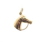 Gouden hanger van een paard (kettinghanger, gouden paard), Overige merken, Goud, Gebruikt, Ophalen of Verzenden