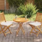 vidaXL Tafelblad rond 2,5 cm 70 cm massief teakhout, Huis en Inrichting, Tafels | Eettafels, Verzenden, Nieuw