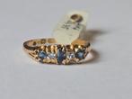 Ring - 18 karaat Geel goud Saffier - Diamant, Nieuw