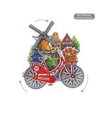 MDF Holland molen fiets in kleur draaiende wielen, Ophalen of Verzenden, Nieuw