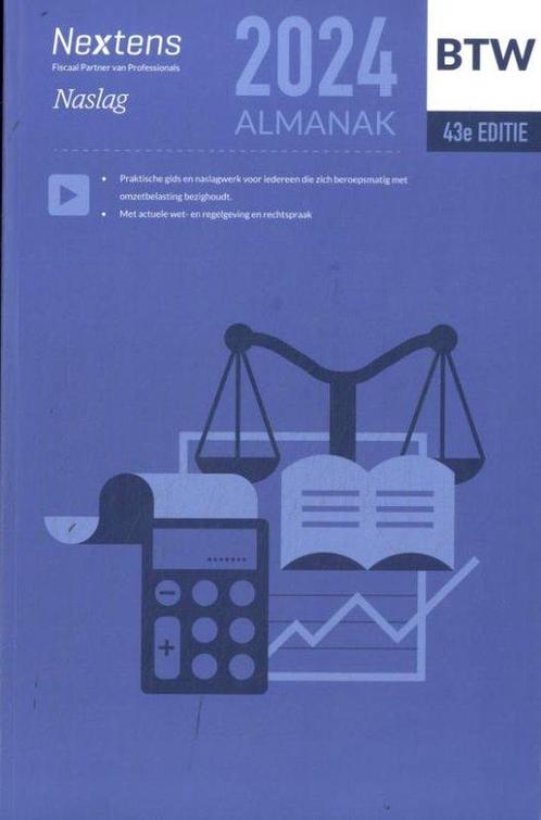 9789035200210 Nextens BTW Almanak 2024 Nico van Duijn, Boeken, Economie, Management en Marketing, Nieuw, Verzenden