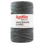 Katia Macramé Cord - 103 donkergrijs - Katoen Garen, Hobby en Vrije tijd, Breien en Haken, Ophalen of Verzenden, Nieuw