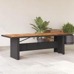 vidaXL Tuintafel met acaciahouten blad 240x90x75 cm poly, Verzenden, Nieuw